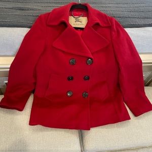Classic Red Burberry Coat